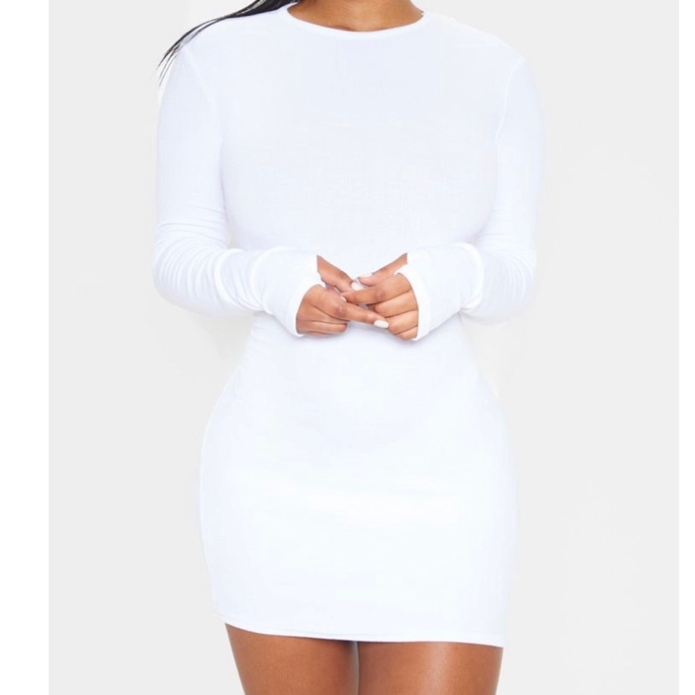 BRAND NEW White dress from PRETTY LITTLE THING